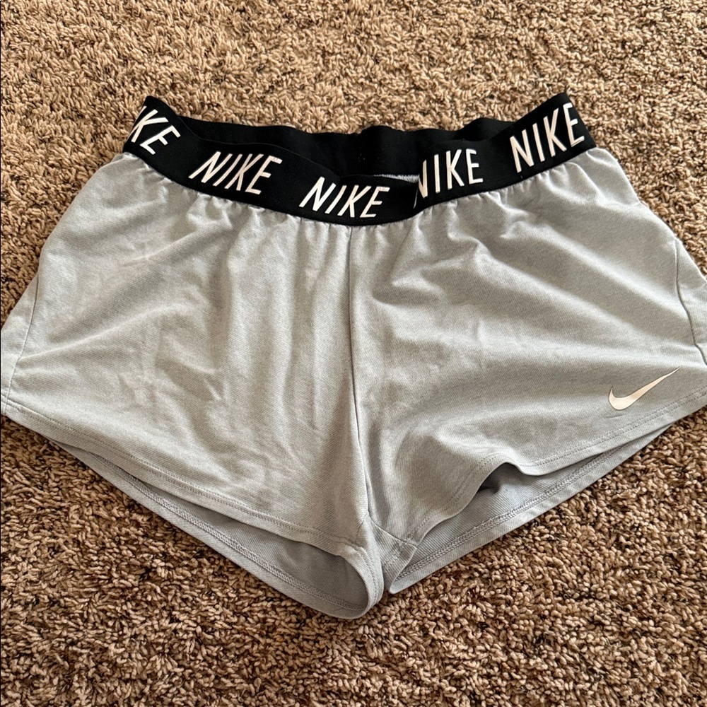Nike Women's Athletic Shorts in Gray and Black